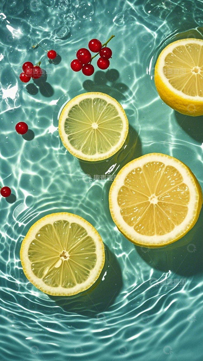 高清大图下载【趣麦麦图】清新夏日柠檬水