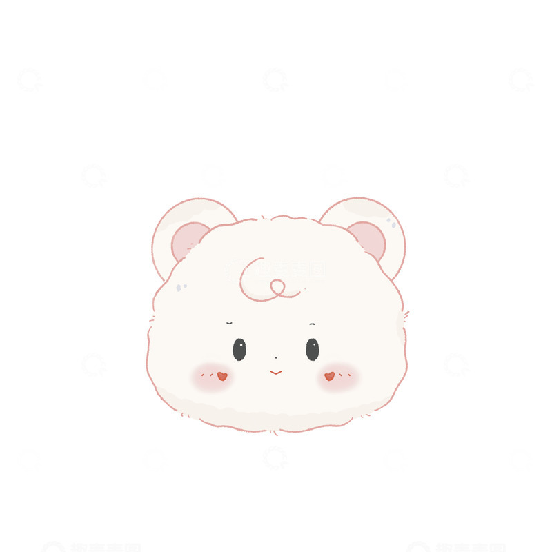 高清大图下载【趣麦麦图】可爱奶团子小熊头像