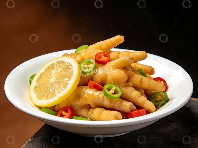 高清大图下载【趣麦麦图】一盘柠檬凤爪