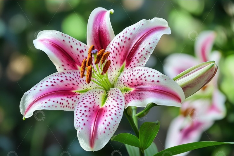 高清大图下载【趣麦麦图】盛开的百合花花卉