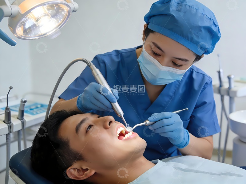 高清大图下载【趣麦麦图】爱护牙齿洗牙