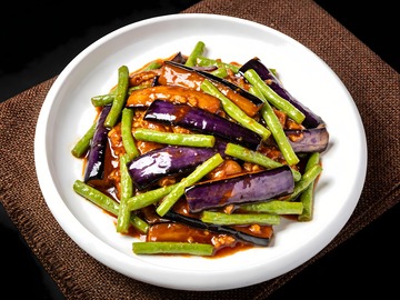 豆角烧茄子图片