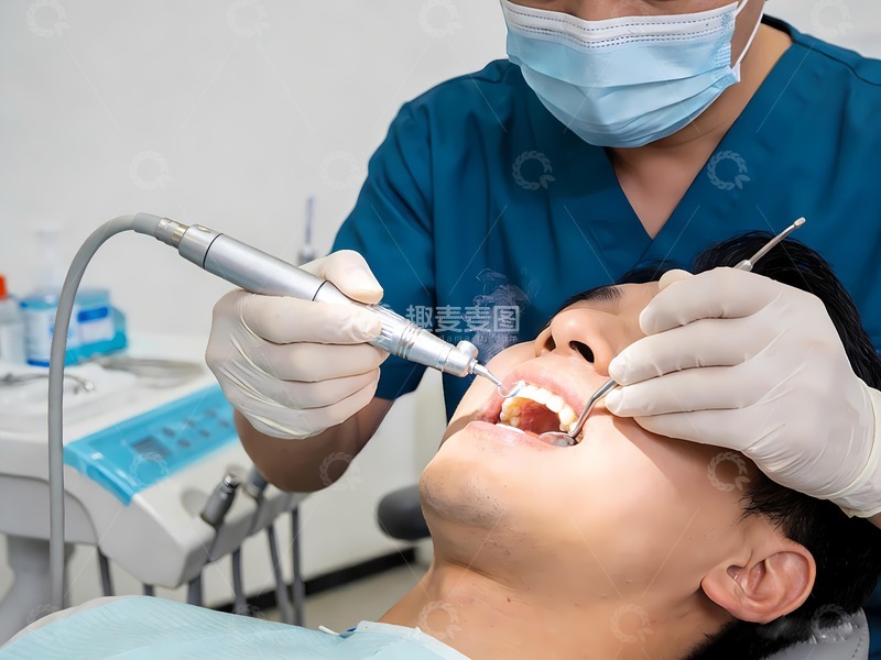 高清大图下载【趣麦麦图】口腔医院洗牙过程