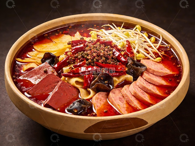 高清大图下载【趣麦麦图】川味毛血旺图片