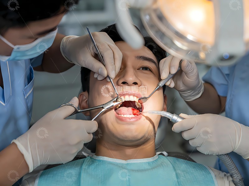 高清大图下载【趣麦麦图】牙科医院拔牙