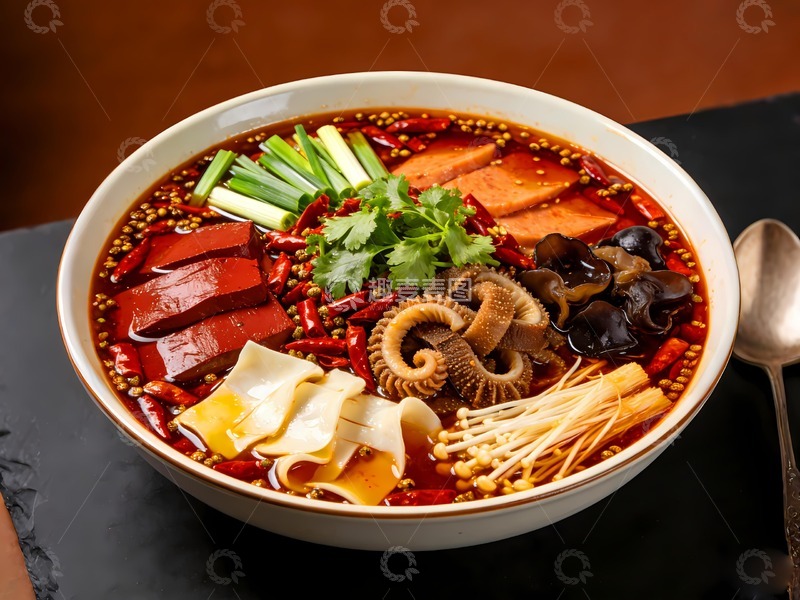 高清大图下载【趣麦麦图】一盘毛血旺图片