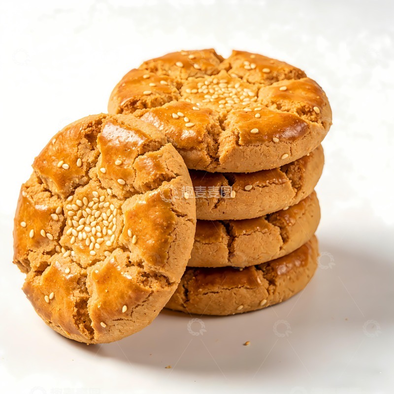 高清大图下载【趣麦麦图】桃酥饼摄影图片