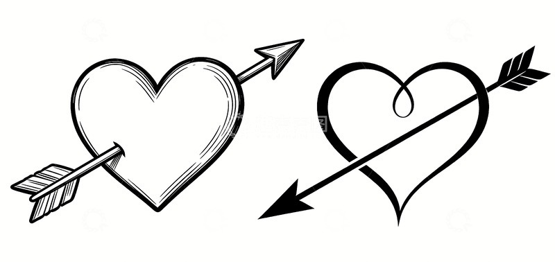 高清大图下载【趣麦麦图】一箭穿心图片