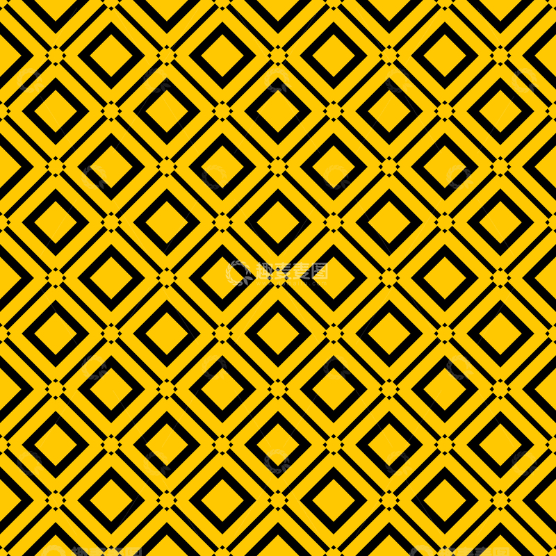 源文件下载【趣麦麦图】黄黑几何花纹背景图819