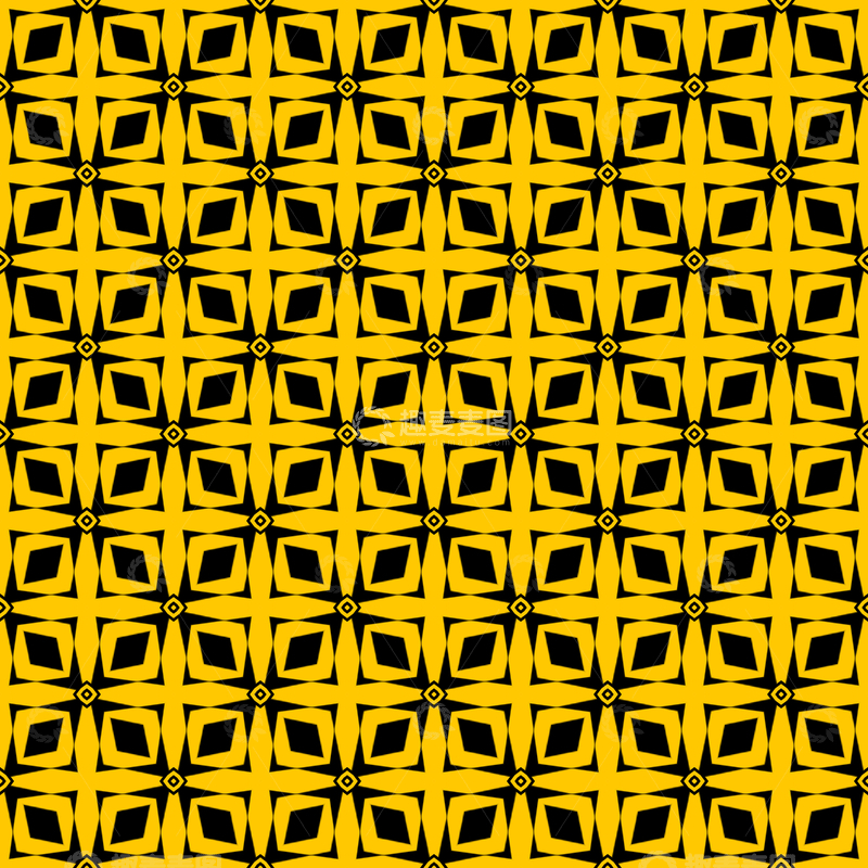 源文件下载【趣麦麦图】黄黑几何花纹背景图795