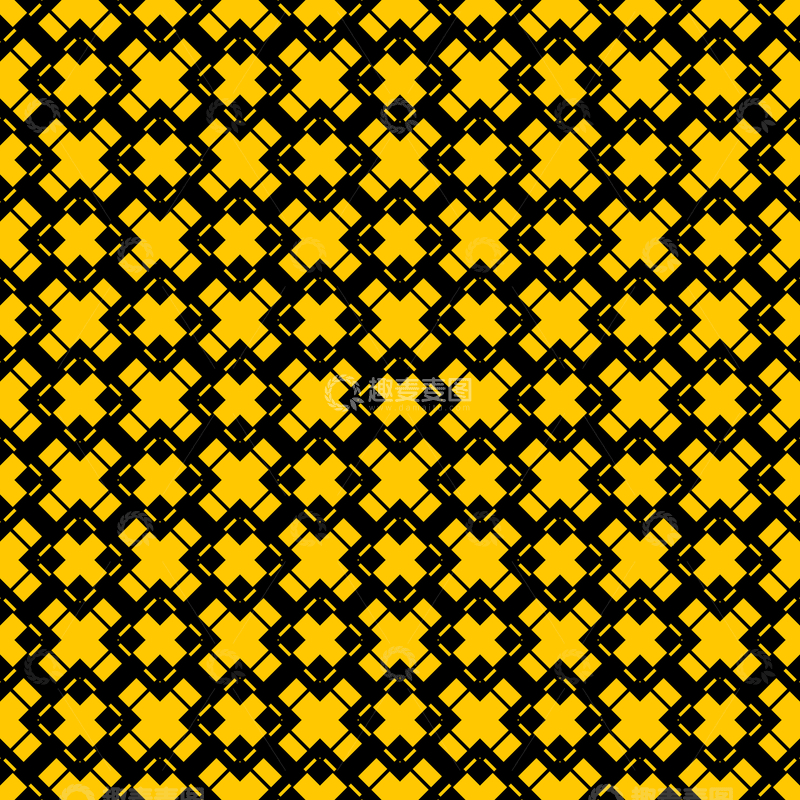 源文件下载【趣麦麦图】黄黑几何花纹背景图841