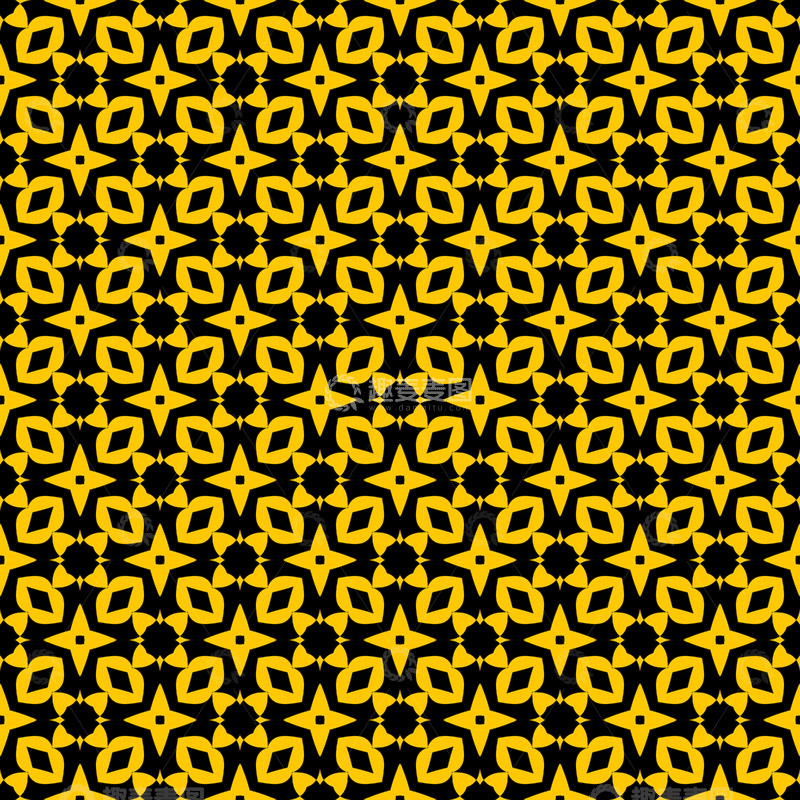 源文件下载【趣麦麦图】黄黑几何花纹背景图887