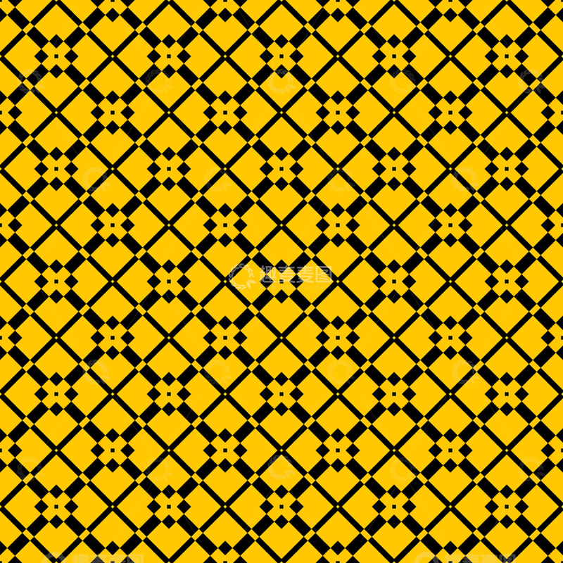 源文件下载【趣麦麦图】黄黑几何花纹背景图862