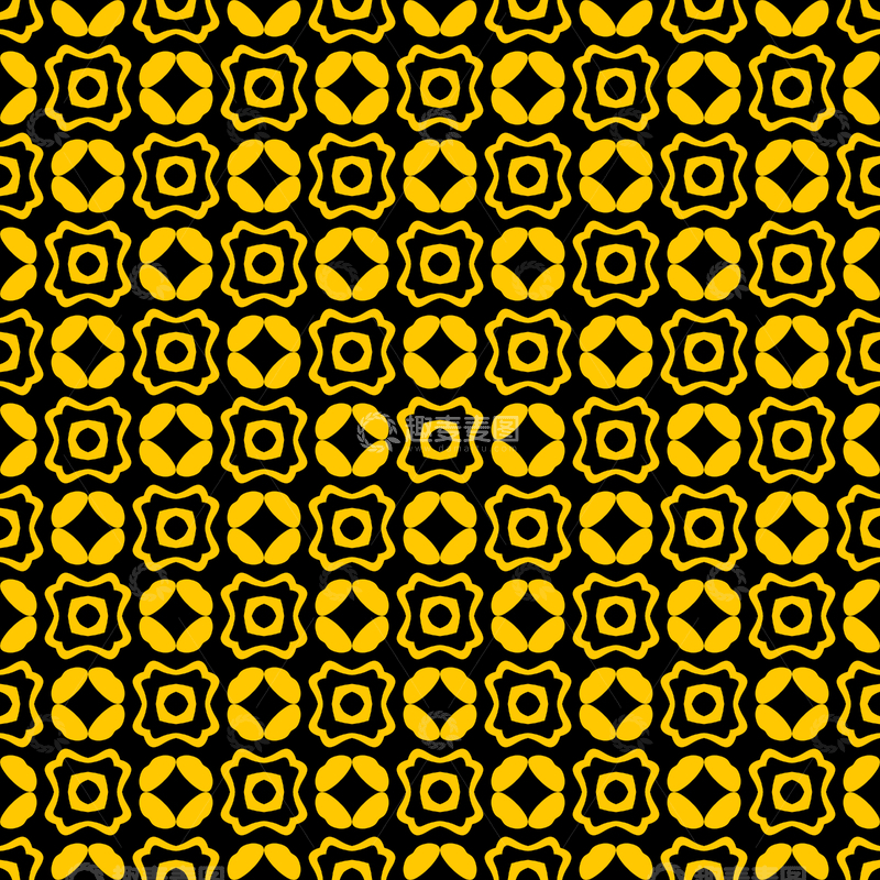 源文件下载【趣麦麦图】黄黑几何花纹背景图867