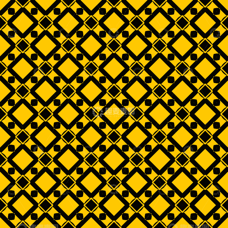 源文件下载【趣麦麦图】黄黑几何花纹背景图883