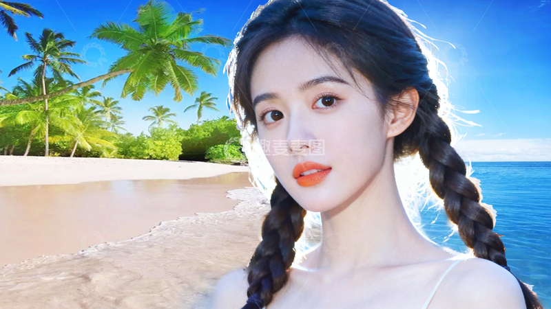 高清大图下载【趣麦麦图】清纯美女的夏天