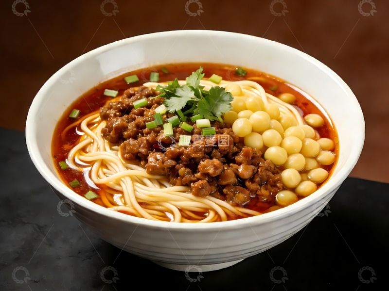 高清大图下载【趣麦麦图】一碗四川豌杂面