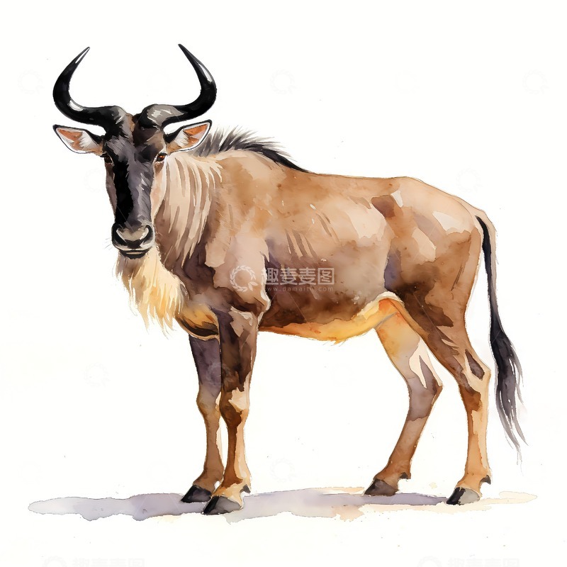 高清大图下载【趣麦麦图】野生动物非洲角马