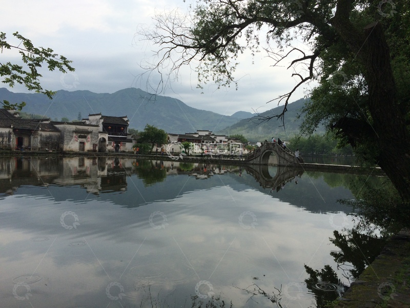 高清大图下载【趣麦麦图】宏村山水风景
