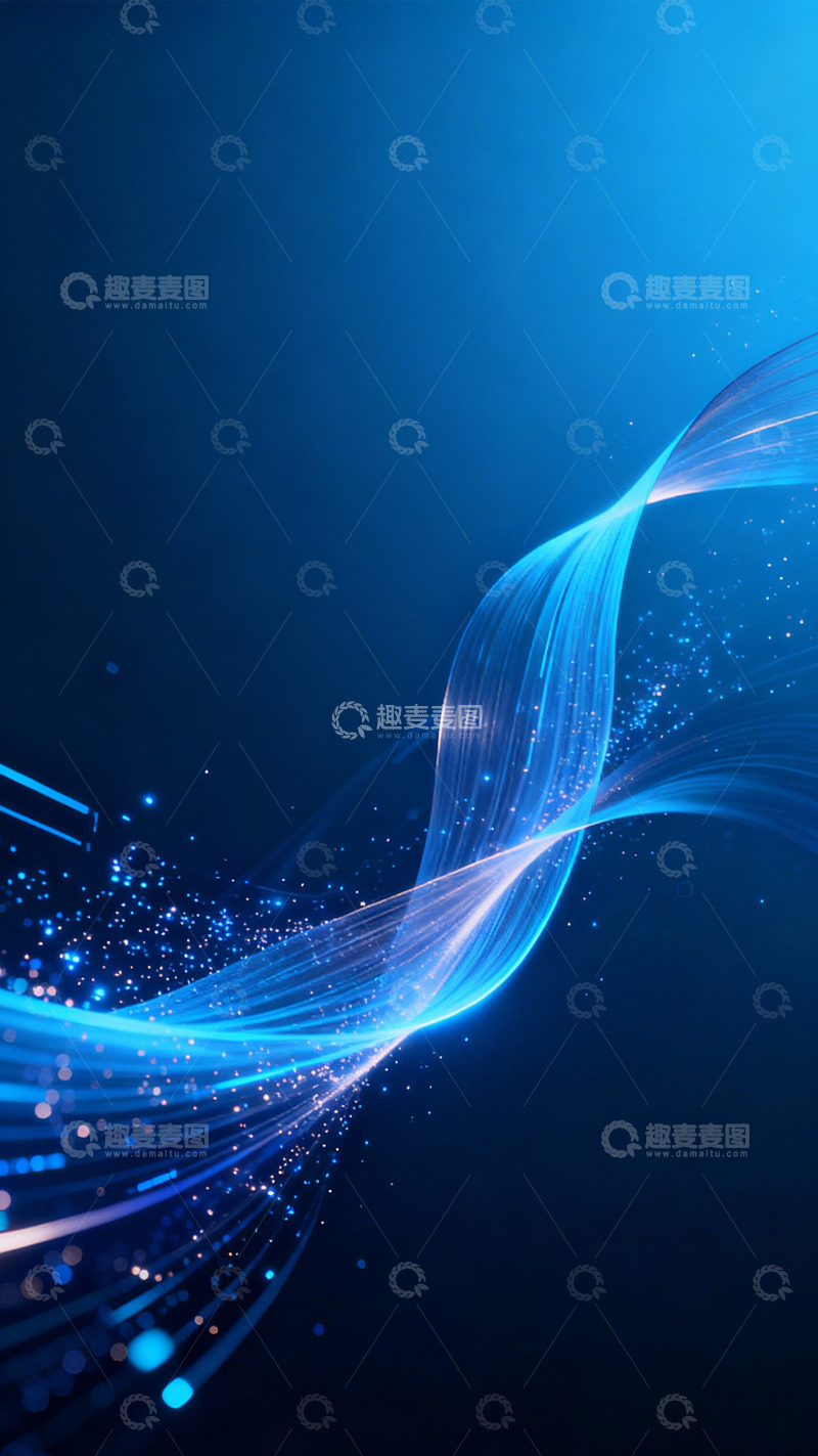高清大图下载【趣麦麦图】蓝光丝缕未来数字之韵3