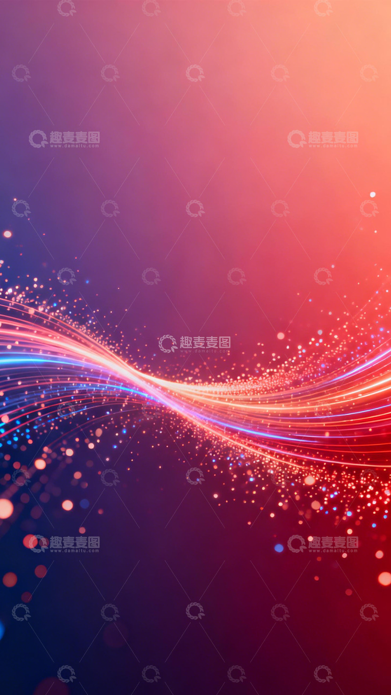 高清大图下载【趣麦麦图】流光织梦幻彩科技之境3