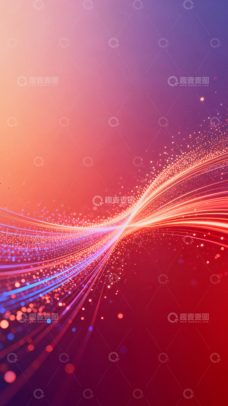 高清大图下载【趣麦麦图】流光织梦幻彩科技之境