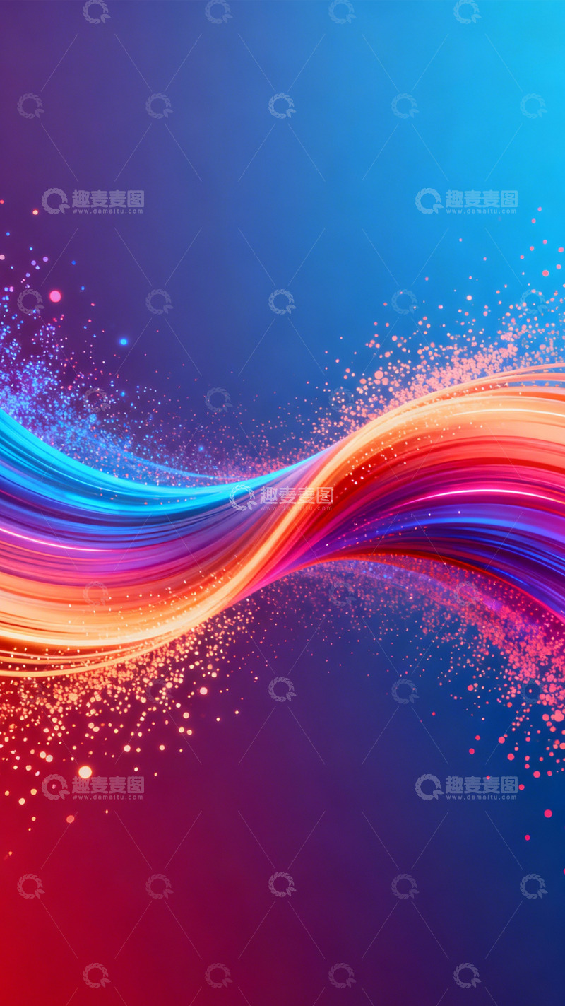 高清大图下载【趣麦麦图】彩光织梦未来科技之韵