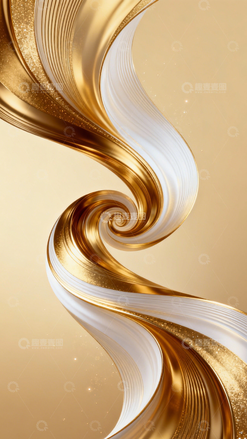 高清大图下载【趣麦麦图】金浪丝纹轻奢艺术之境