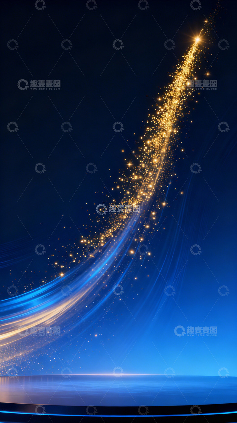 高清大图下载【趣麦麦图】星芒曳空落蓝台1