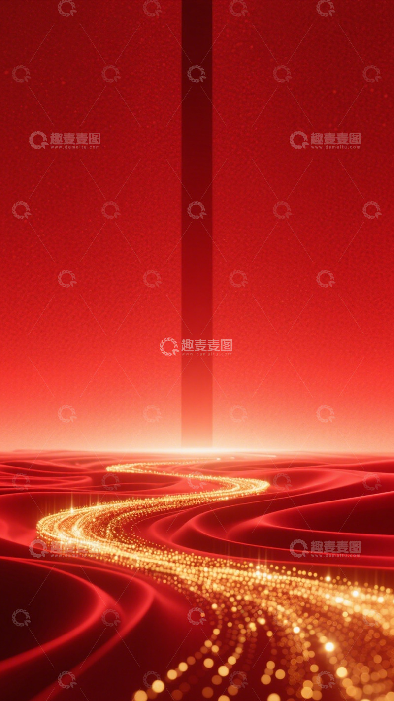 高清大图下载【趣麦麦图】红绸金芒映雅境3