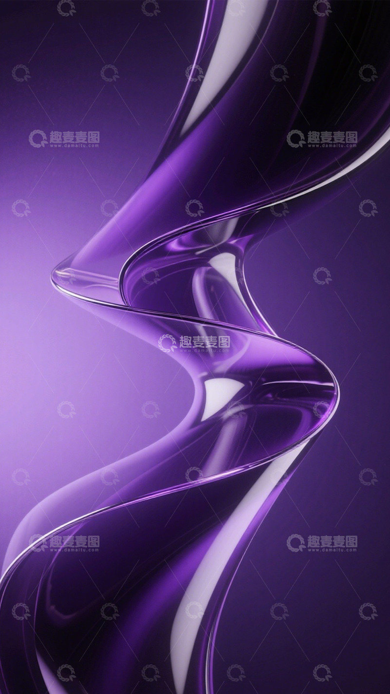 高清大图下载【趣麦麦图】紫晶旋流幻梦