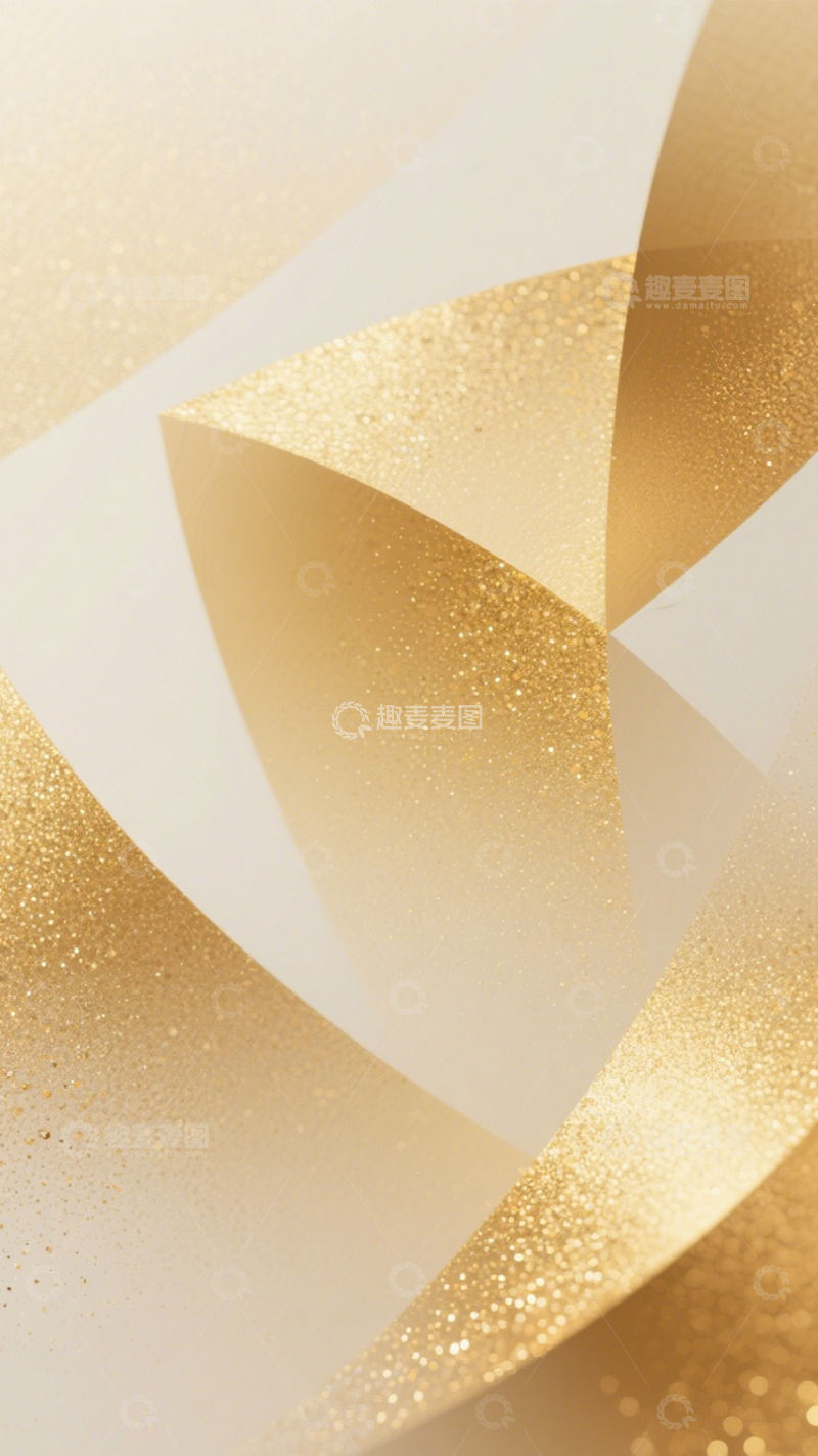 高清大图下载【趣麦麦图】墨底鎏金逐浪纹3