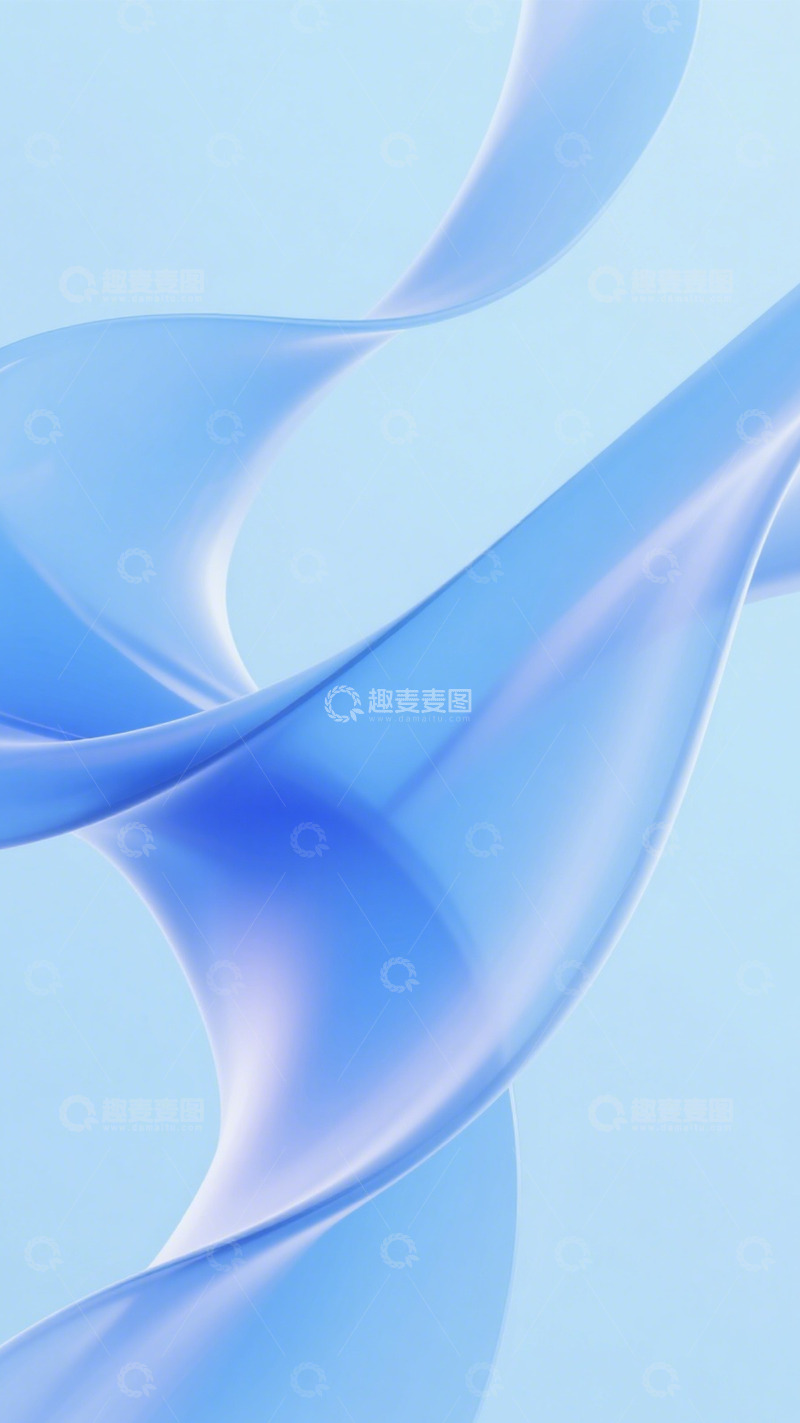 高清大图下载【趣麦麦图】蓝绸缠卷浸柔光3