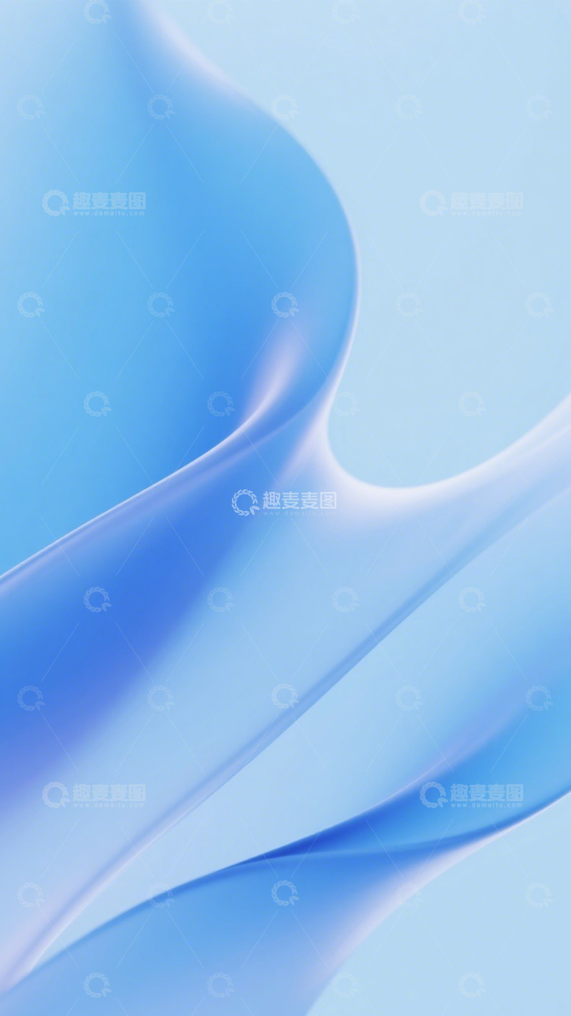 高清大图下载【趣麦麦图】蓝绸缠卷浸柔光1