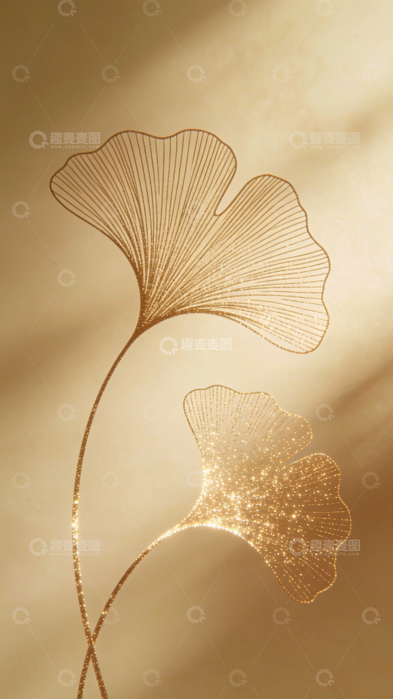 高清大图下载【趣麦麦图】金叶流光衬暖光
