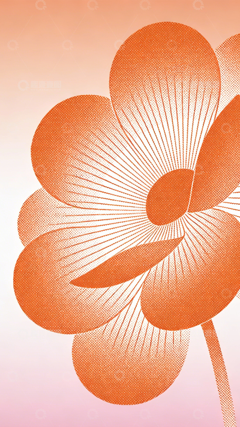 高清大图下载【趣麦麦图】橙花轻绽点粉扉