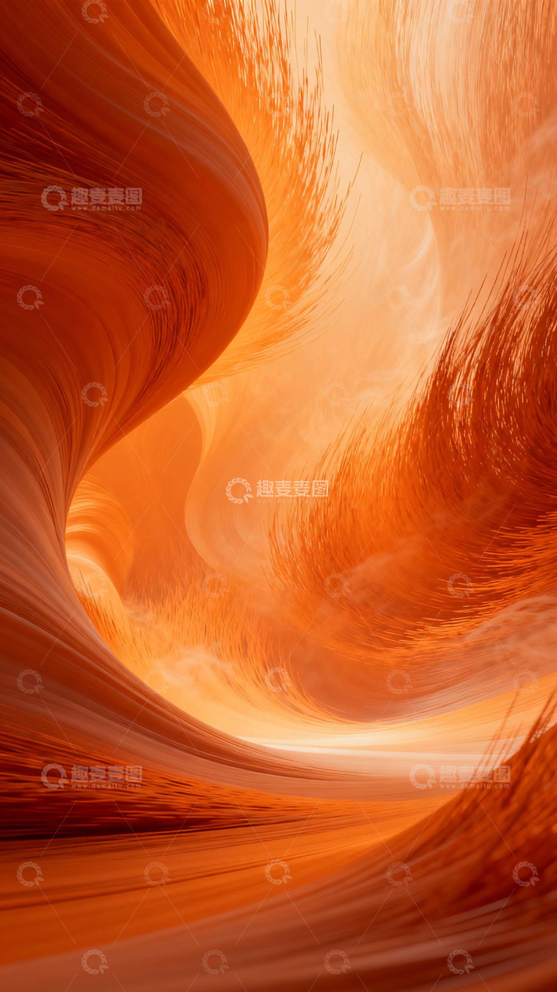 高清大图下载【趣麦麦图】橙涡裹发丝的沉浸柔境3