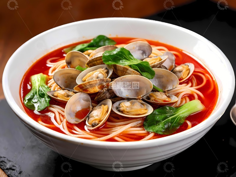 高清大图下载【趣麦麦图】美味花甲粉图片