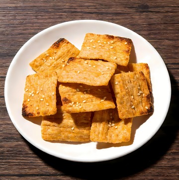 一盘小米锅巴图片