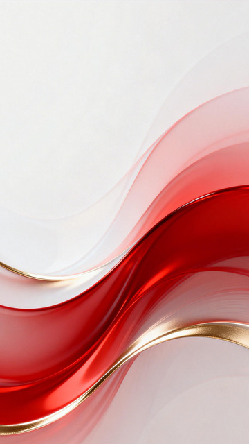 红白丝浪缀金边的轻奢感3