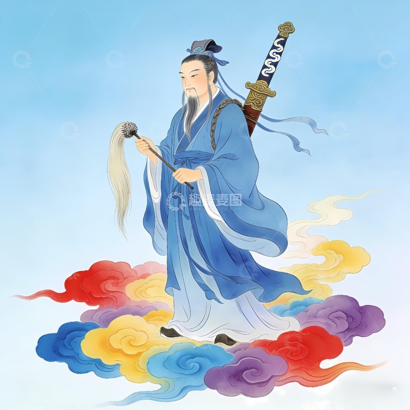 高清大图下载【趣麦麦图】八仙过海吕洞宾