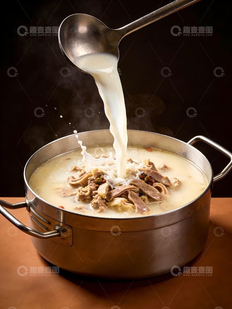 高清大图下载【趣麦麦图】白色羊杂汤图片