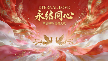 龙凤呈祥婚礼庆典背景3