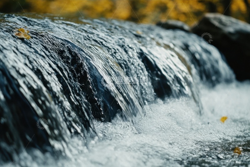 高清大图下载【趣麦麦图】断崖水流流水摄影