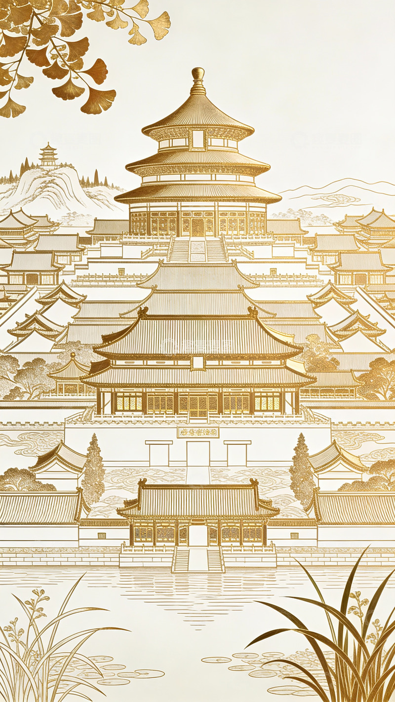 高清大图下载【趣麦麦图】金韵天坛：皇家园林的古典雅韵图景