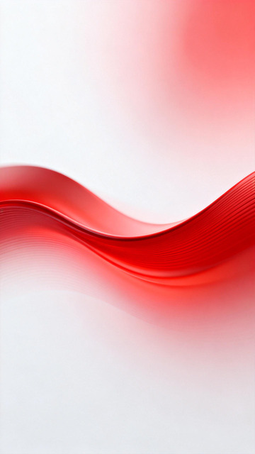红色波浪抽象艺术设计