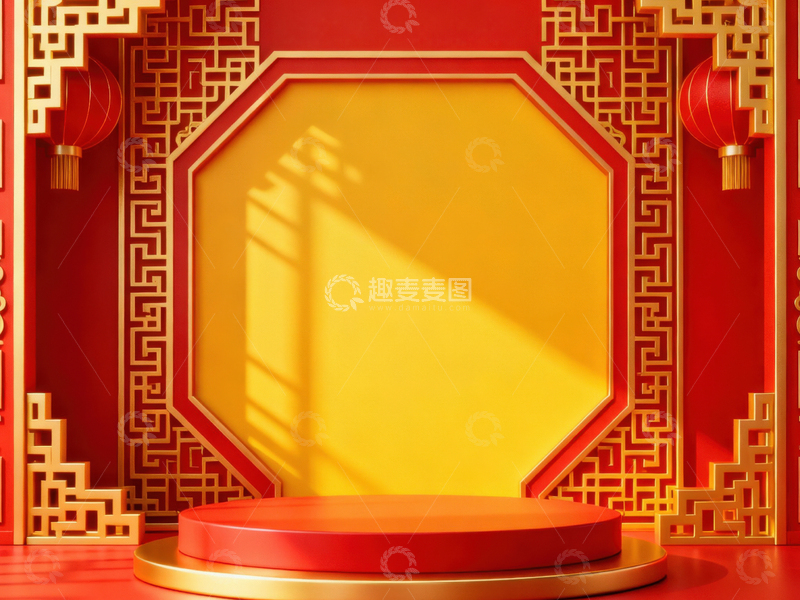 高清大图下载【趣麦麦图】新年元旦春节背景_普屏629