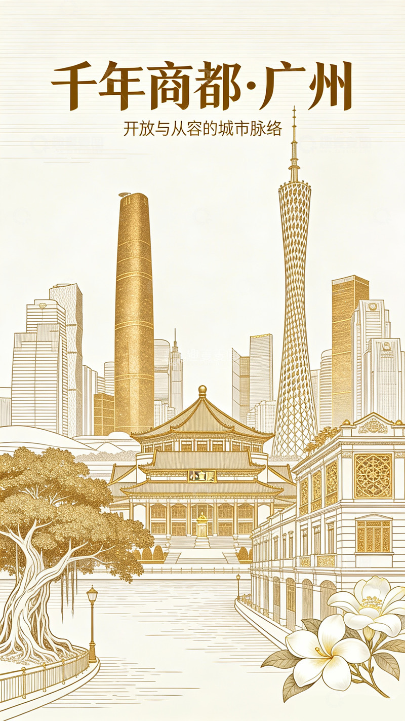 高清大图下载【趣麦麦图】千年商都广州1
