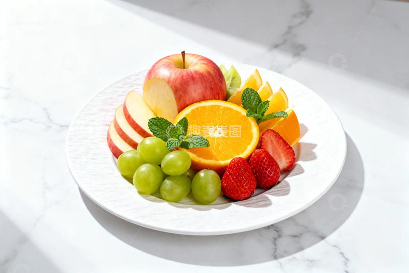高清大图下载【趣麦麦图】清新水果盘摄影