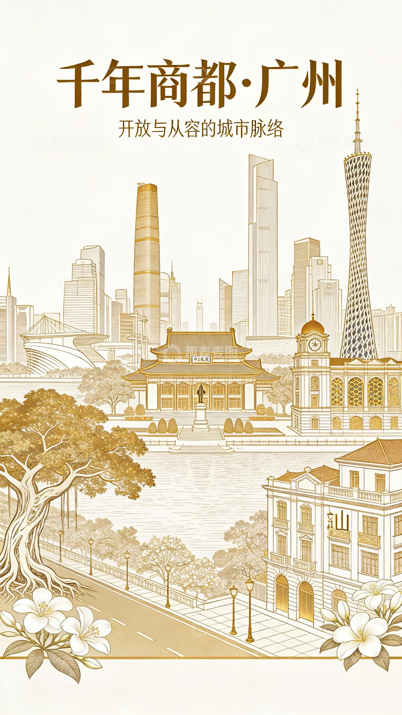 高清大图下载【趣麦麦图】千年商都广州2